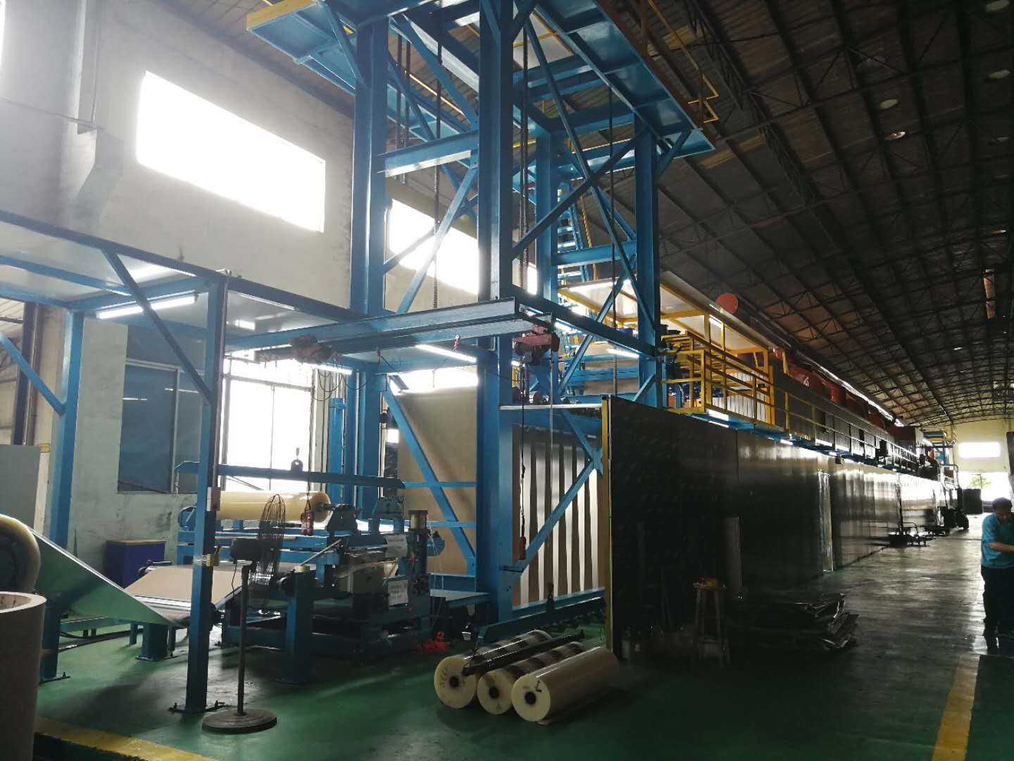 The new production line for color coated aluminum has set up