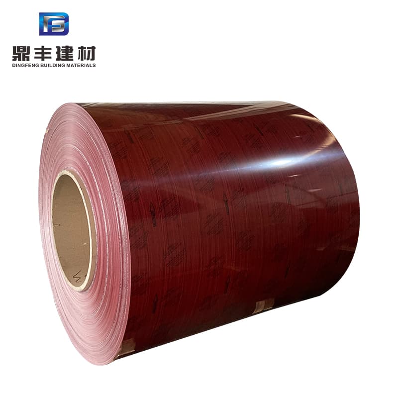 Wooden color coated aluminum coil
