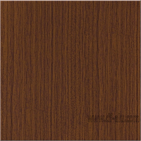 Wood grain color coated aluminum coil used for home-decorating